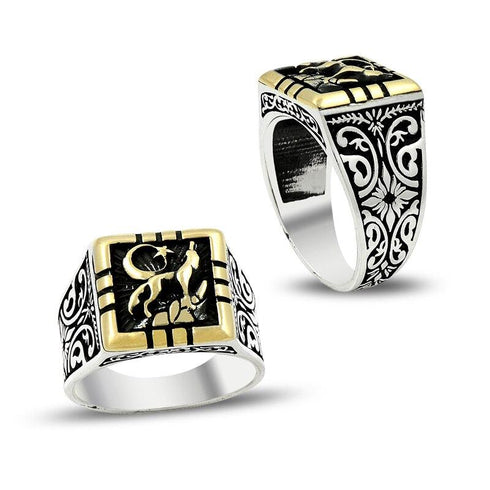 Bague Loup Étoilé (Argent)